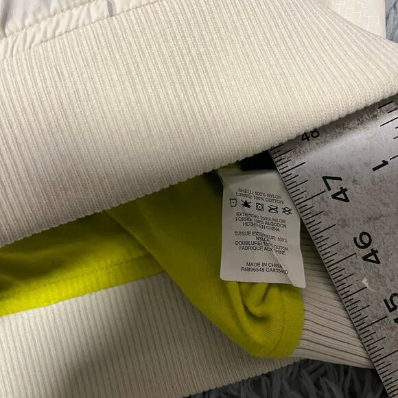 Oakley Plaid Cream Yellow Nylon Wind Breaker Outdoor Jacket Men’s XXL Hooded - Picture 10 of 10